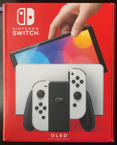 Nintendo Switch OLED Model HEG-001 Handheld Console 64GB White Brand New in Box - Picture 1 of 4