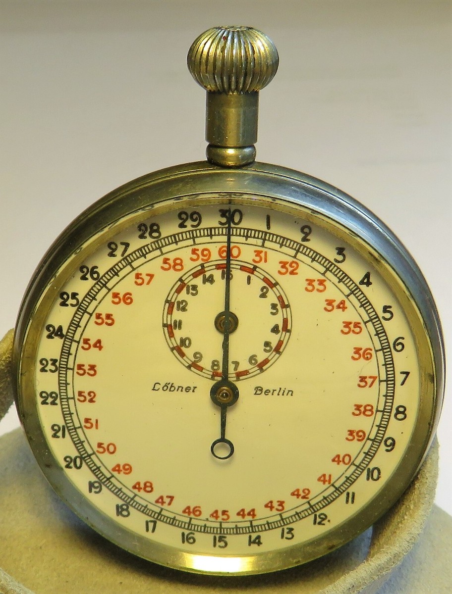 Löbner Berlin Junghans 29A Bomber Stoppuhr Reichsluftwaffe