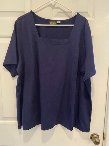 Short Sleeve Knit Top NAVY 3X | eBay