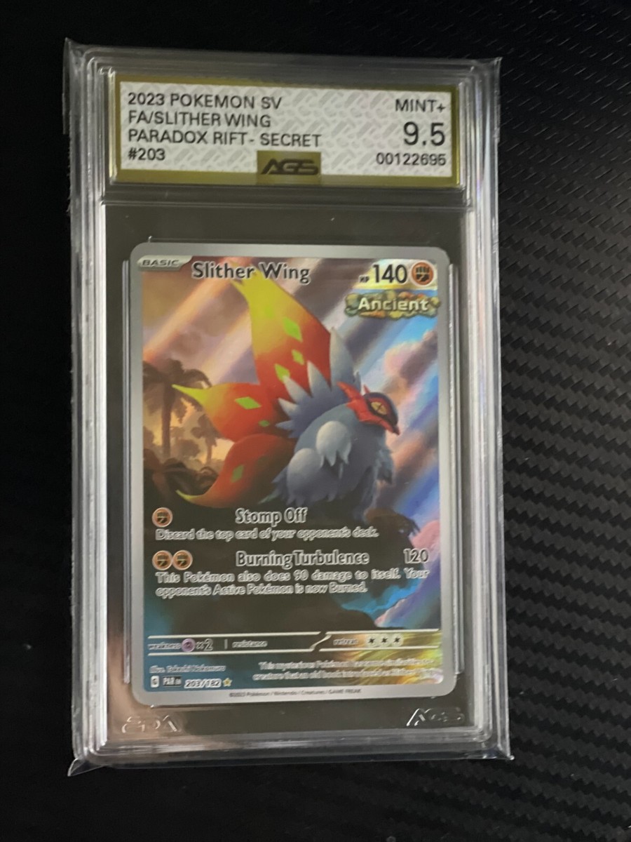 Slither Wing #203 2023 Pokemon Paradox Rift Illustration Rare AGS