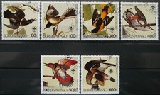 Burkina Faso stamps -American ornithologist J. Audubon's Bird Drawings_1987-CTO.