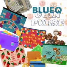 BlueQ Coin Purse in Amusing Styles | Recycled | Perfect for bills pins earphone