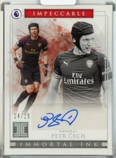 2019-20 Panini Impeccable Petr Cech Immortal Ink Silver Auto #11【14/25】