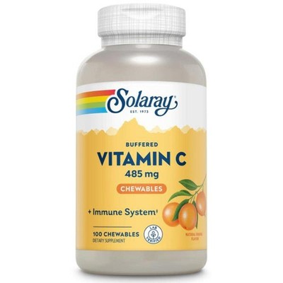 10/27 SOLARAY Chewable Vitamin C with Rose HIPS and Acerola Cherry - Buffered Vi