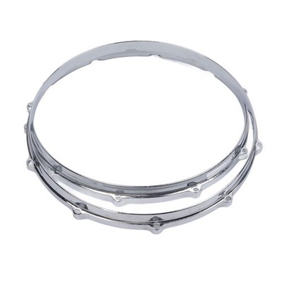 2Pcs Drum Hoop Set 10 Hole 14in Alloy Sound Improvement Decorative Drum Hoop Foˇ