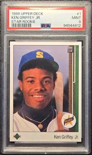 1989 Upper Deck Ken Griffey Jr. Star Rookie #1 RC - Mariners - HOF - PSA 9 MINT