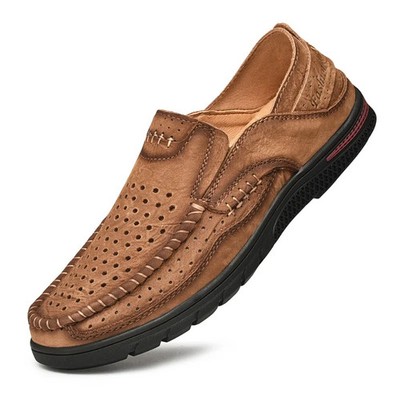 Men's Handmade Walking / Driving Shoes Safety Comfortable Leather Casual Shoes