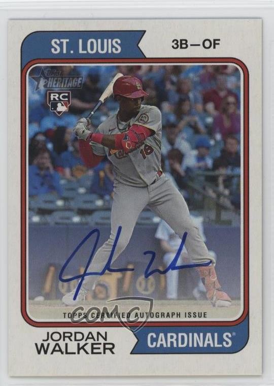 2023 Topps Heritage High Number Real One Jordan Walker Rookie Auto RC 0gv4