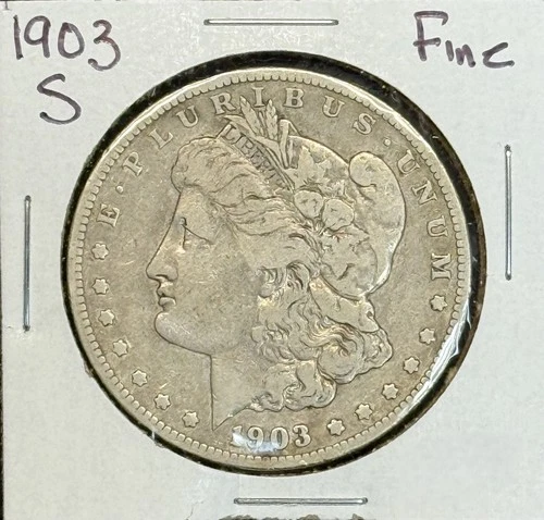 1903-S Morgan Silver Dollar, Fine, (11345)