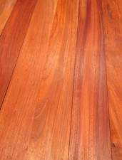 2x Padouk Wooden Paduk Board Mouldings Padauk 77x10-11cm x 23mm