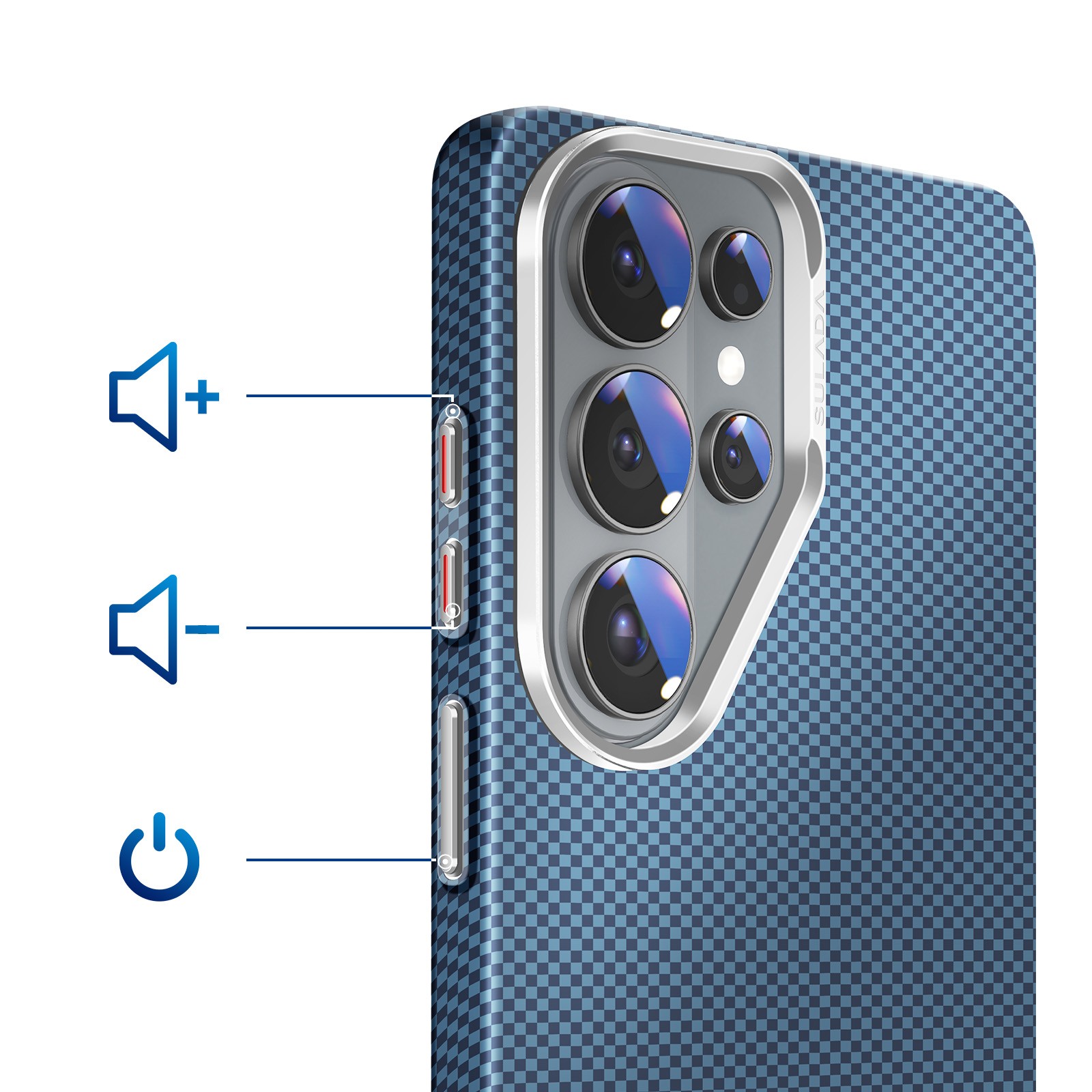 Coque effet aramide Galaxy S26 Ultra anti-rayures compatible PixelSnap - 3