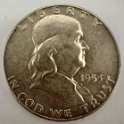 1955 Franklin Half Dollar 90% Silver Coin
