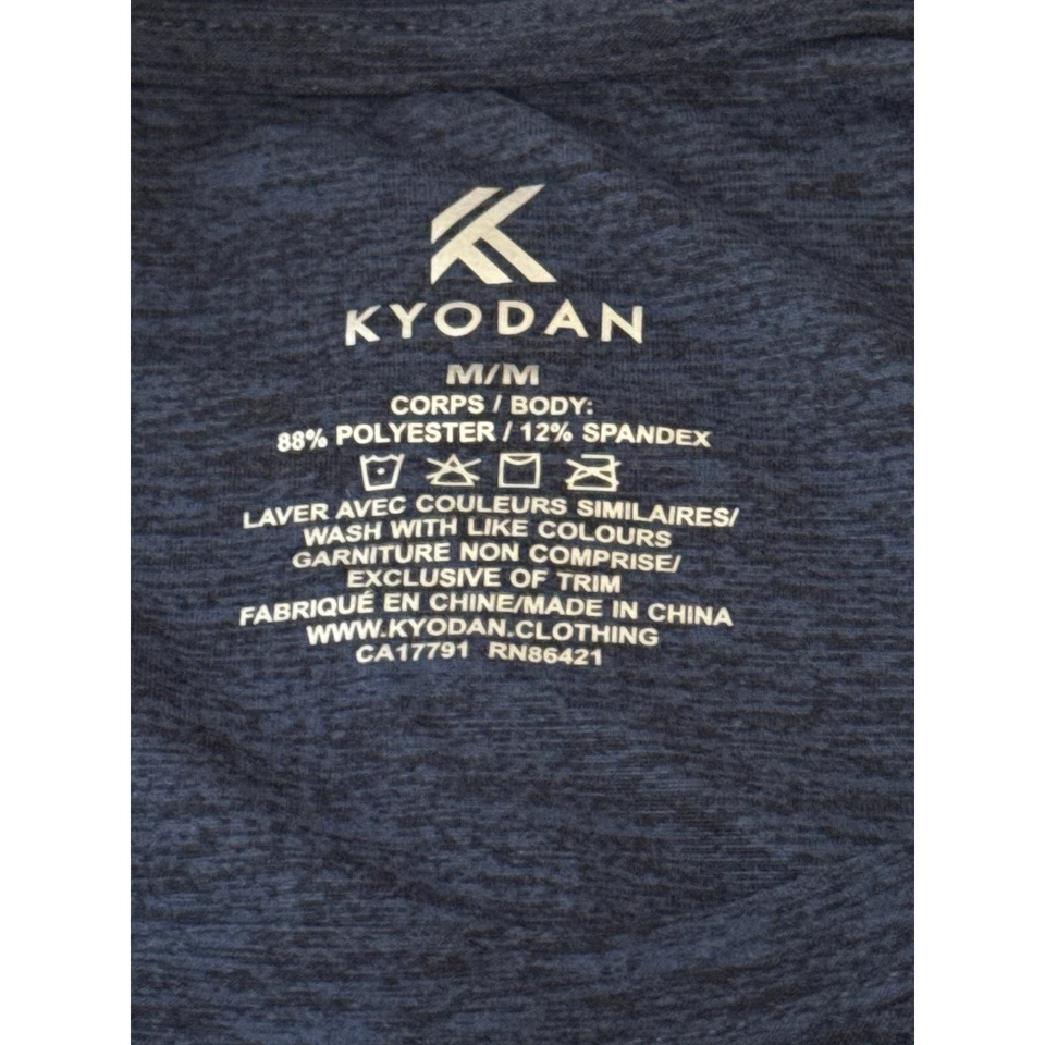 KYODAN Active Men's Heather Blue Short Sleeve Breathable Athletic T-Shirt - Image 4 of 4
