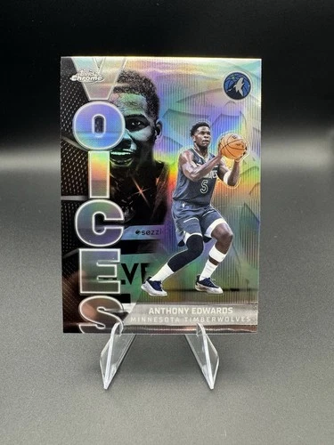 2025 Topps Chrome Anthony Edwards Refractors (RAW)