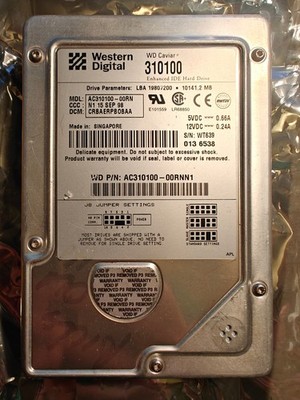 WD AC310100-00RN 3.5 IDE TESTED 10GB60-600787-000 REV A
