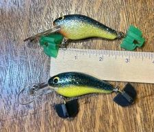 Lot 2 Bagley DKB2D-Z09 Killr B Dredge Lure Excellent Condition Vintage Bass Bait