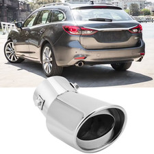 63mm Oval Auto Auspuffblende Endrohr Sportauspuff für Mazda 6 II GH 2.0l 2.4l 