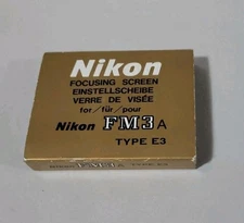 Nikon Focusing Screen Type E3 For FM3A - New In Open Box 