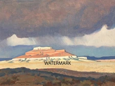 Maynard Dixon - Thunder over Shiprock New Mexico - 13x19 Print REPRODUCTION