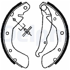 Bremsbackensatz hinten für Opel Astra F T92 G T98 Combo 71 Corsa B S93 | 245377