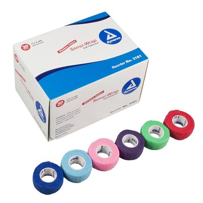 Dynarex 3181 Sensi Wrap, Self Adherent, 1'' x 5 yard, 1x180 Inch (Pack of 30) 