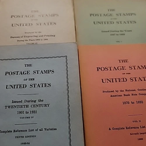 Stanley Gibbons REFERENCE U.S. HANDBOOKS COMPLETE 1-4 LOT OF 4 Vintage, Rarity!+