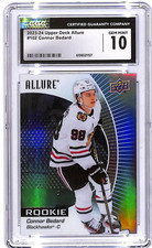 2023-24 Upper Deck Allure Connor Bedard Rookie RC #102 CGC 10 Blackhawks
