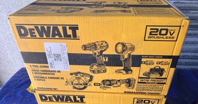 DEWALT DCKSS400D1M1 20V MAX Brushless Li-Ion 4-Tool Combo Kit (2 Ah/4 Ah) New