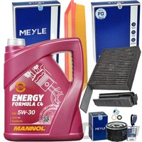 Meyle Filterset+Mannol 5W30 ÖL FüR 1.5 Dci Dacia Duster+Logan+Sandero+Twingo 2