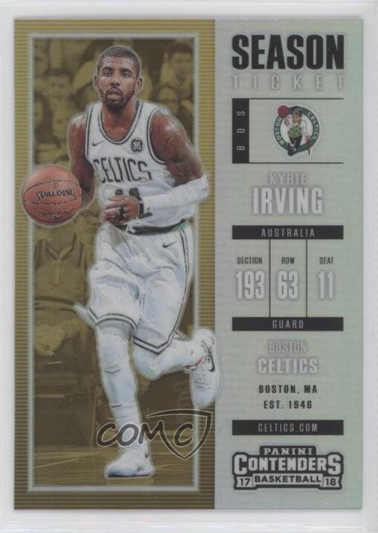 2017 Contenders Season Ticket Premium Edition Silver Prizm Kyrie Irving #27 9l4