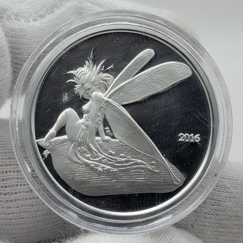 2016 Ivy The Fairy Ferris Collection 1 oncia .999 argento fine proof art sleeve certificato di autenticità - Foto 11 di 21