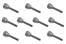 10 Pack 10-32 X 1 Inch Threads 303 Stainless Steel Diamond Knurled Thumb Screws