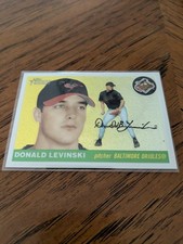 2004 Topps Heritage Donald Levinski CHROME REFRACTOR 345/555 Baltimore OriolesMT