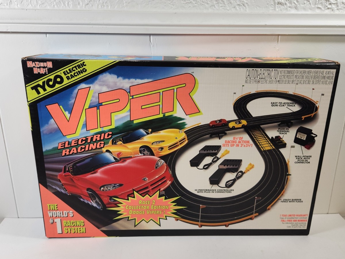 1997 TYCO VIPER Electric Racing Set w/Box 2 Slot Cars SEALED | eBay