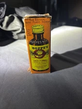 Hoppe's Nitro Powder Solvent #9 Vintage Glass Bottle