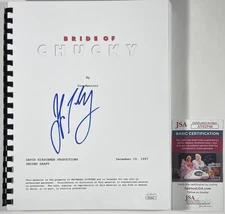 Jennifer Tilly Signed Bride Of Chucky Complete Movie Script Autograph JSA COA