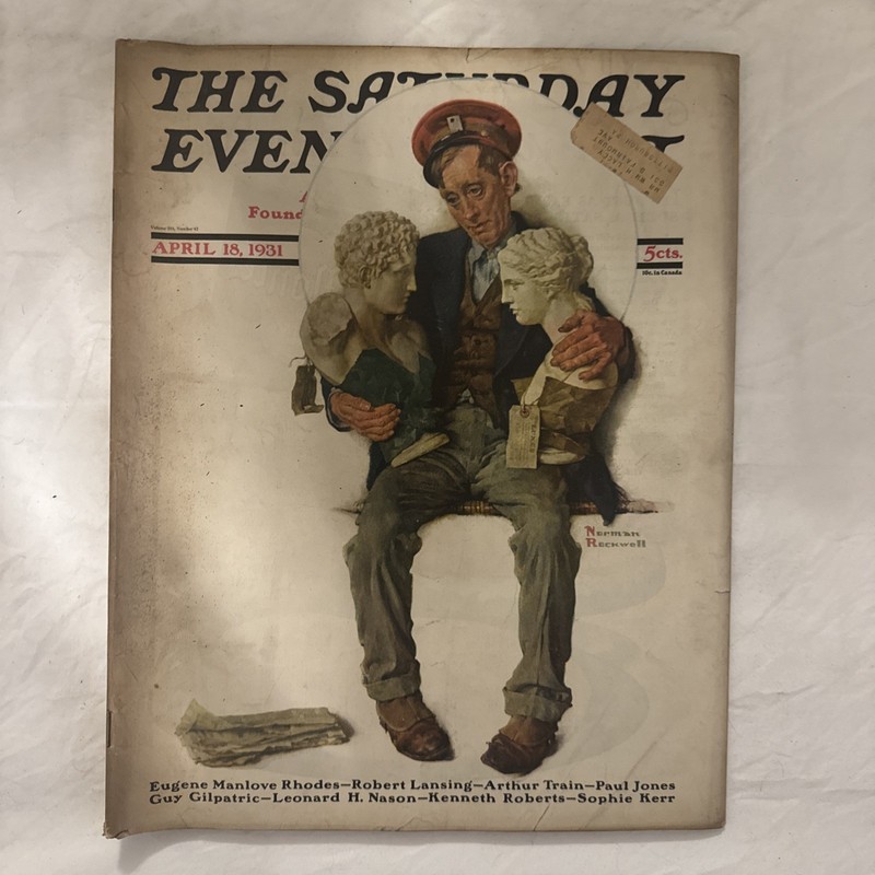 APRIL 18, 1921 SATURDAY EVENING POST FULL MAGAZINE NORMAN ROCKWELL