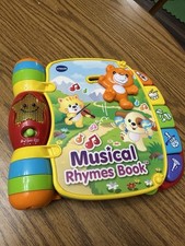 VTech Musical Rhymes Book Educational Toy -Colors Songs Lights Sensory Tested T2