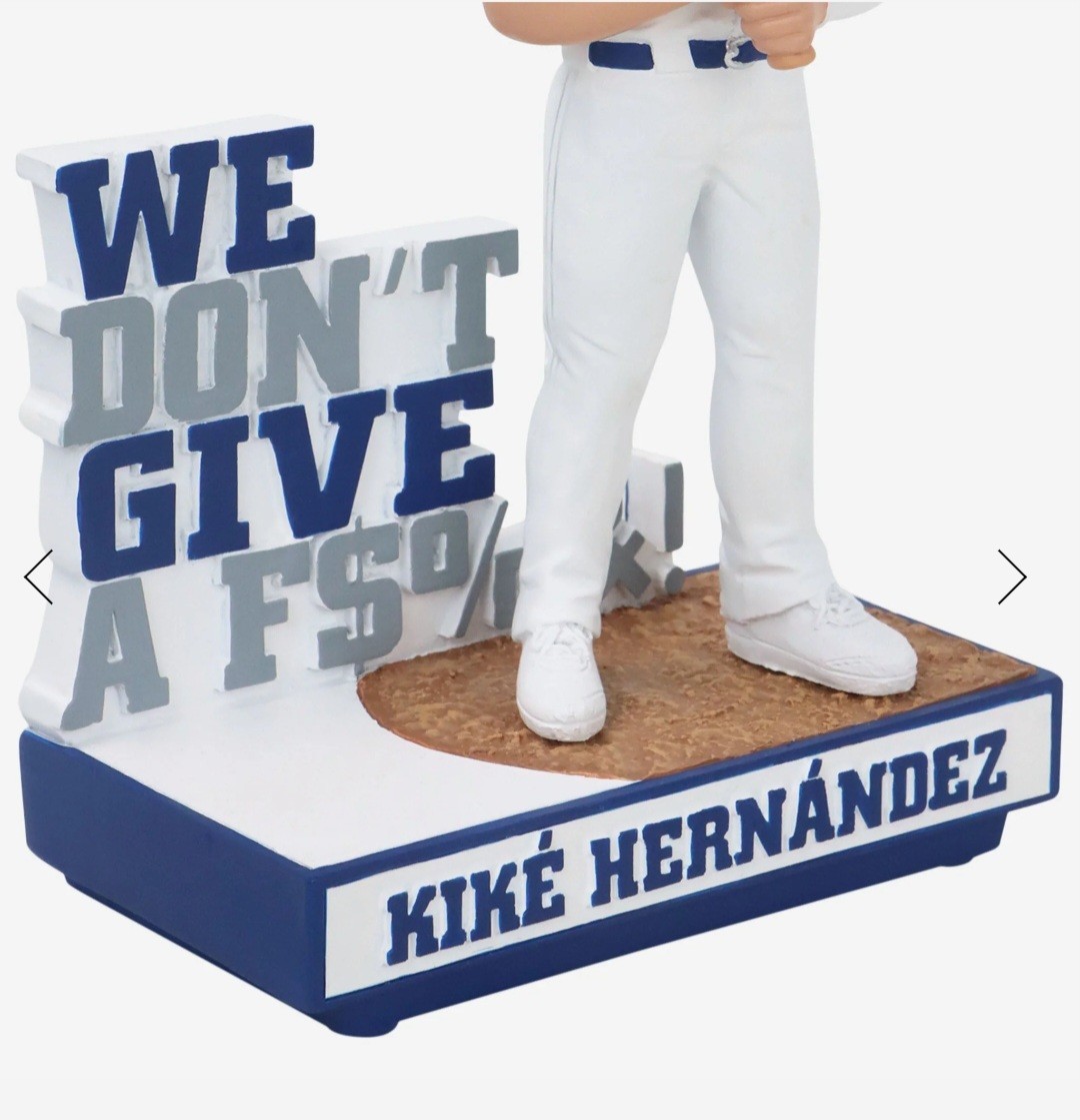 キケ・ヘルナンデス We Don’tGive a F$%&! ボブルヘッド Enrique Kike Hernandez Los Angeles Dodgers We Dont Give A