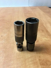 MATCO 3/8 Drive 6pt Spark Plug Swivel Socket 5/8 13/16 BDUP266P BDU206P Lot of 2
