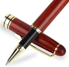BEILUNER Luxury Rosewood Ballpoint Pen Writing 1 Count (Pack of 1), Redwood 