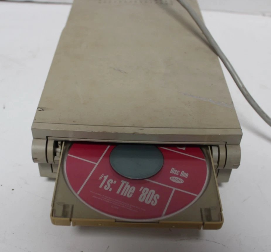 NEC MultiSpin 3x External SCSI CD-ROM Reader w/ Cables CDR-602 - POWERS ON - Image 2 of 4