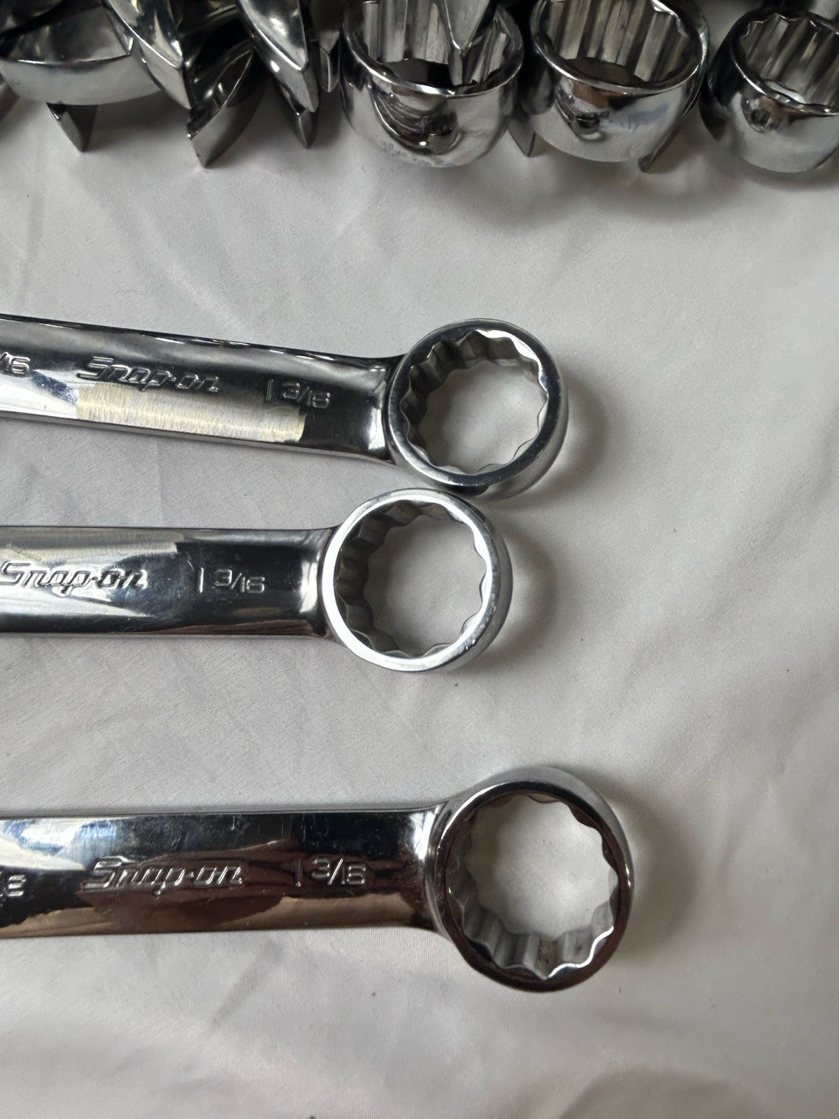 Snap-on Tools USA 1-3/16" SAE SHORT Chrome 12PT Combo Wrench OEX380B 1 ...