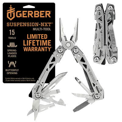 Gerber Multi Tool 15 Tools Suspension-NXT Stainless Steel ( FULL SIZE) NEW