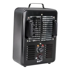 Milkhouse Space Heater, 1300W/1500W Electric Heater with Black-1 PACK
