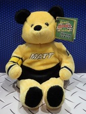 Matt Kenseth 17 NASCAR Team Salvino's Racing Green Flag Series Beanie Bear 2000