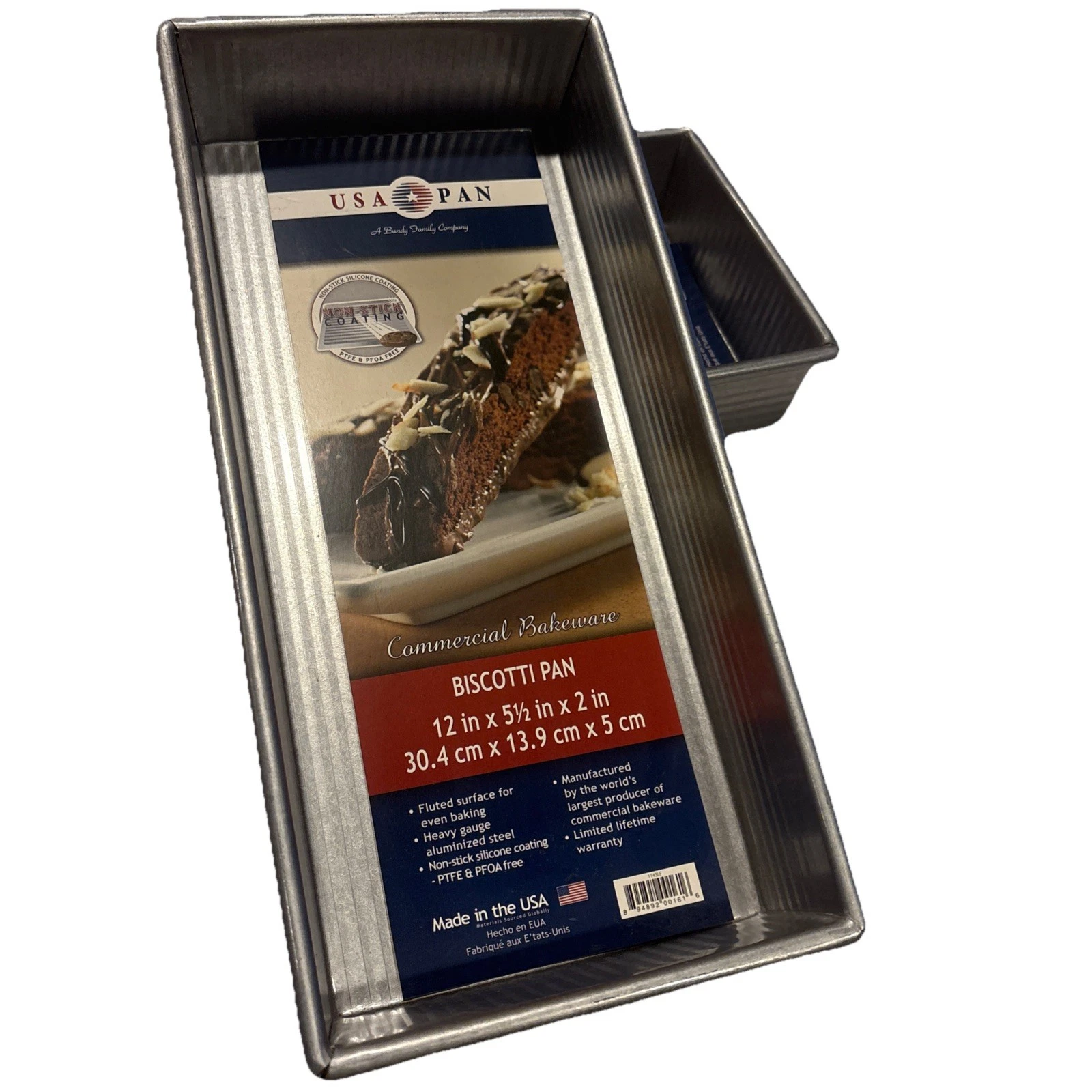 USA Pan Bakeware Aluminized Steel Biscotti Pan 12 x 5.5-inch
Opens in a new window or tab