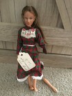 Doll 1974 Mego The Waltons Mary Ellen Fashion Doll in Red Plaid Dress Hong Kong — photo 1