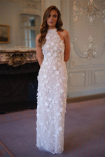 Halter Neck Wedding Dresses Sleeveless Lace-Up Vestidos De Noiva Mermaid Gowns