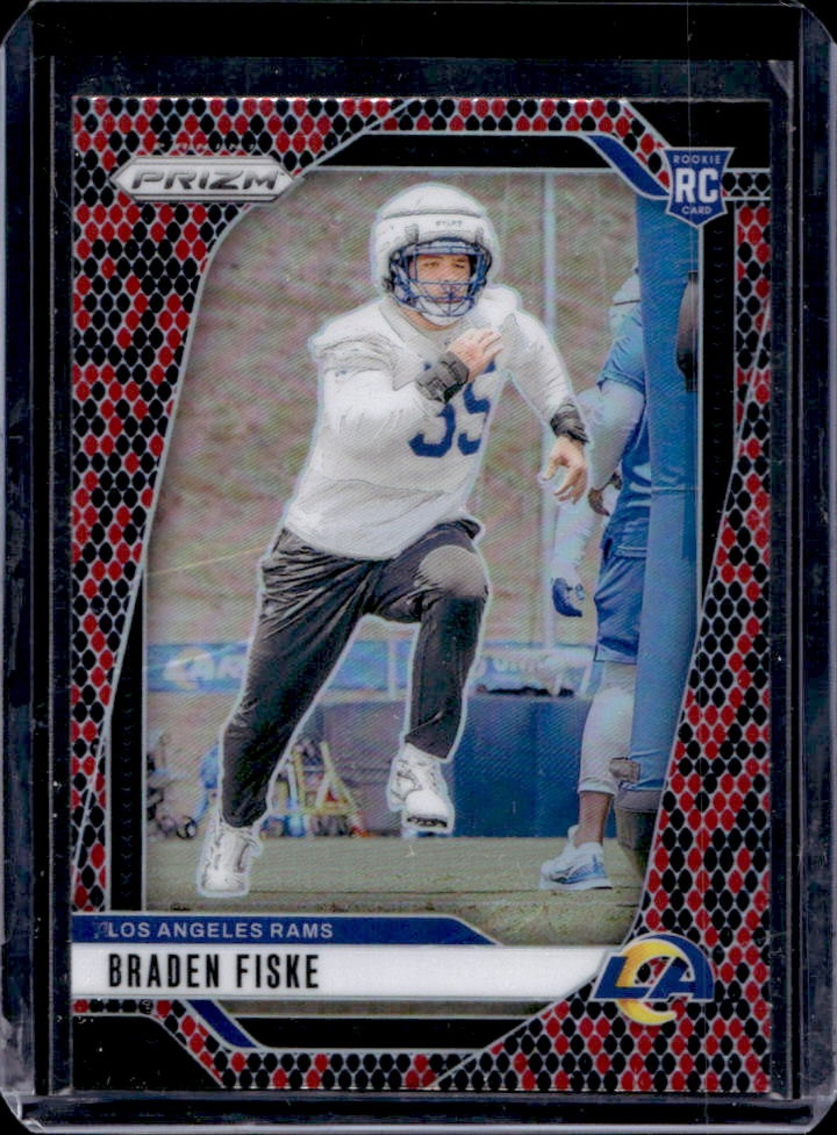 2024 Prizm Braden Fiske RC Snakeskin Rookie #310 Rams